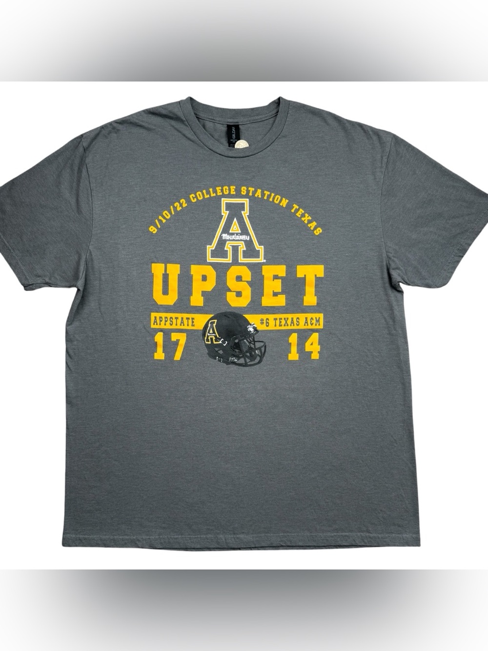 Appalachian State Football Beat #6 Texas A&M 2022 UPSET Mountaineers t-shirt XL